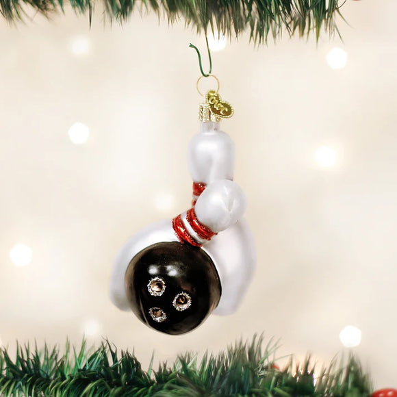 Old World Christmas Bowling Ball & Pins Ornament