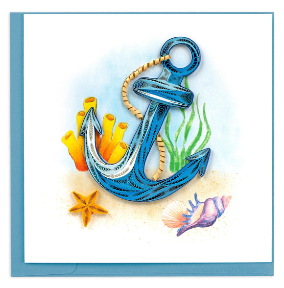 Quilled Anchor Greeting Card NEW 2024