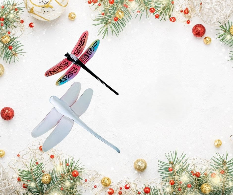 Egyptian Museum Glass Dragonfly with Multi Color Wings 0-951 M