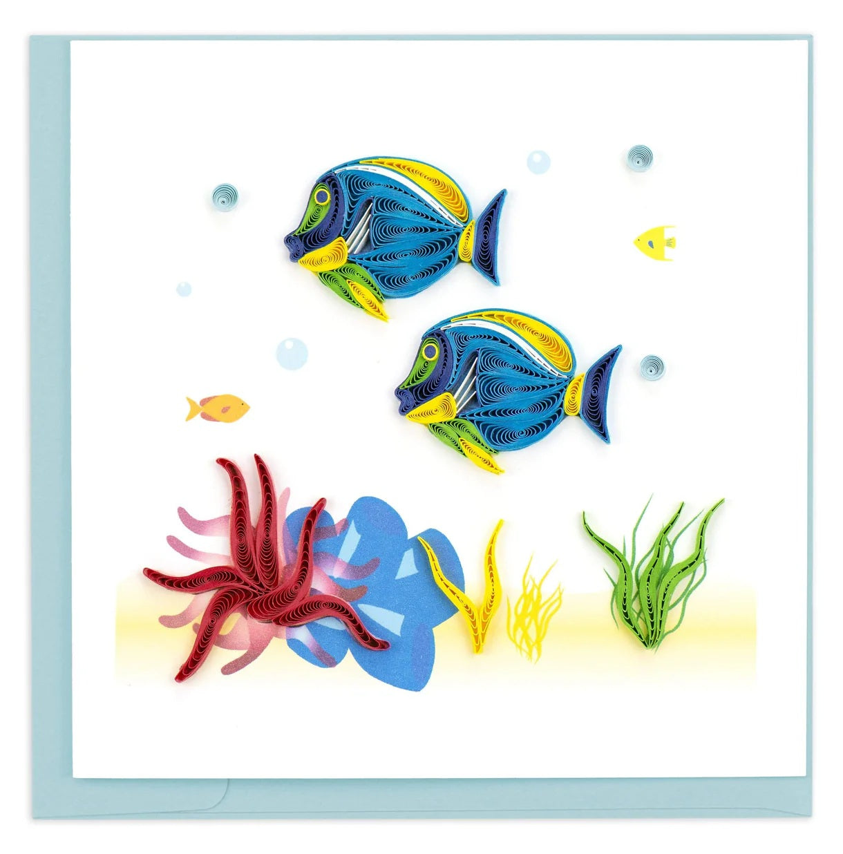 Quilled Colorful Fish Greeting Card Retired