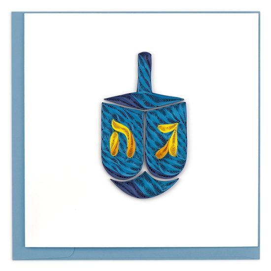 Quilled Dreidel Hanukkah Greeting Card Retired