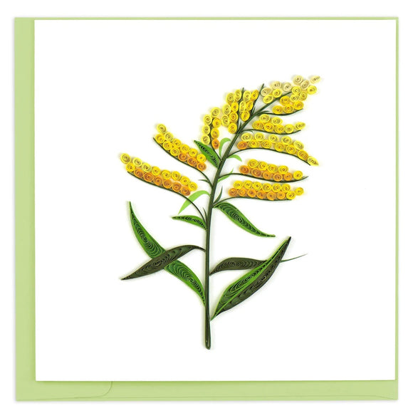 Quilled Goldenrod Greeting Card Retired
