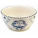 Blue Crab Hand Painted Stoneware Deep Mixing Bowl.