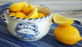 Blue Crab Hand Painted Stoneware Soup/Chowder Bowls Set of 4.