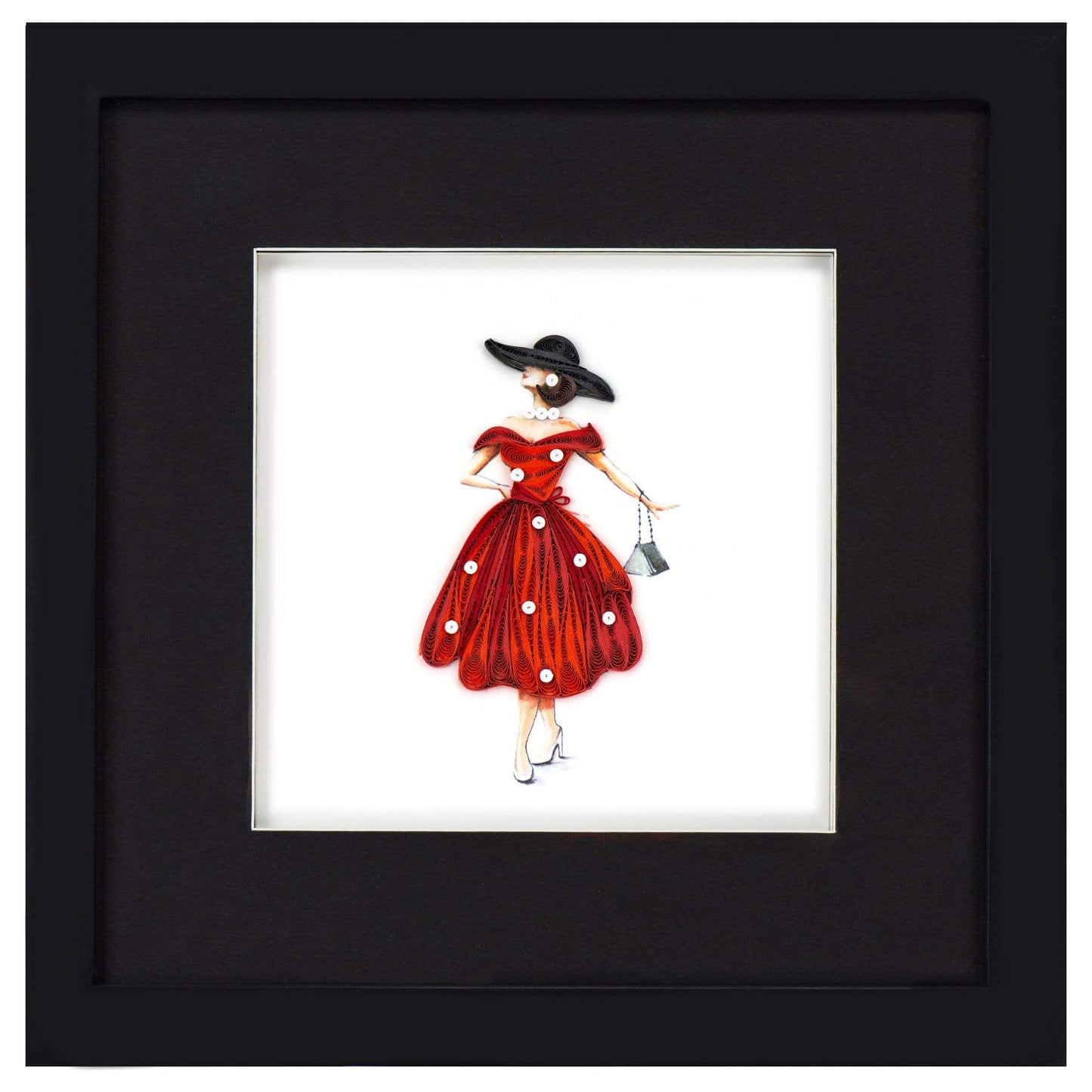 Black Shadow Box Frame For Quilling Cards.