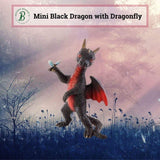 Mini Black Dragon with Dragonfly.