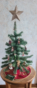Old World Mini Christmas Gumdrop Tree Bundle with 11 Ornaments