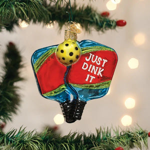 Old World Christmas Pickleball Paddles Ornament