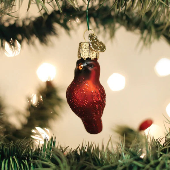 Old World Christmas Mini Red Cardinal Ornament