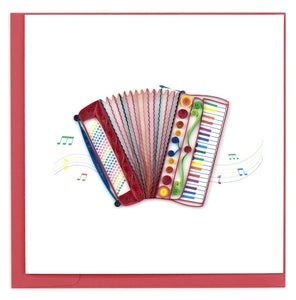 Quilled Accordion Greeting Card Retired