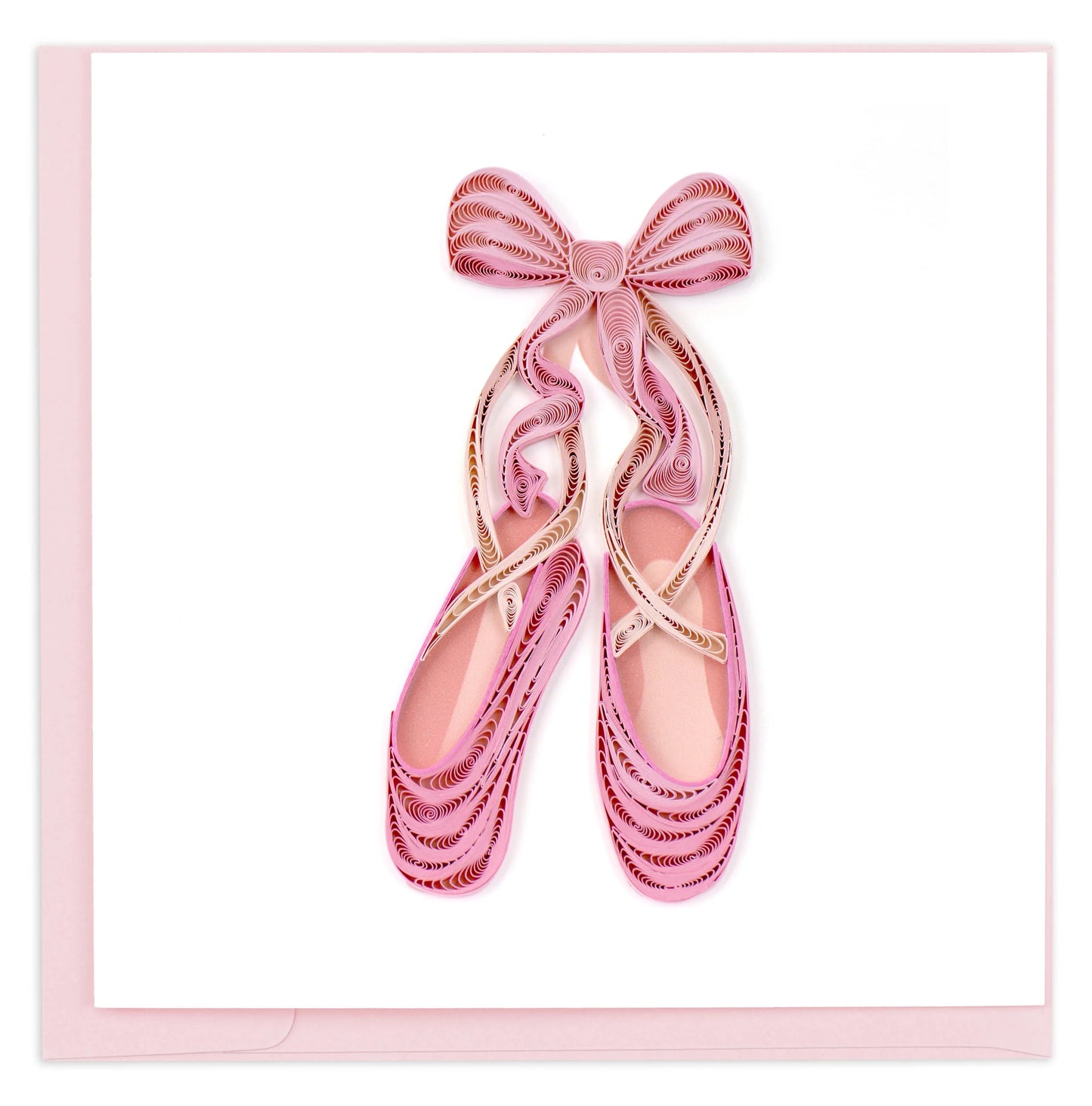 Quilled Ballet Slippers Greeting Card Retired