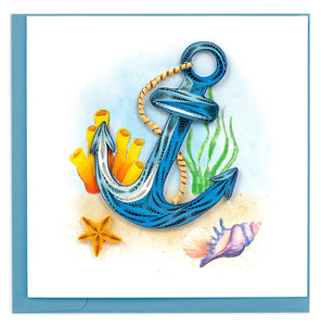 Quilled Anchor Greeting Card NEW 2024
