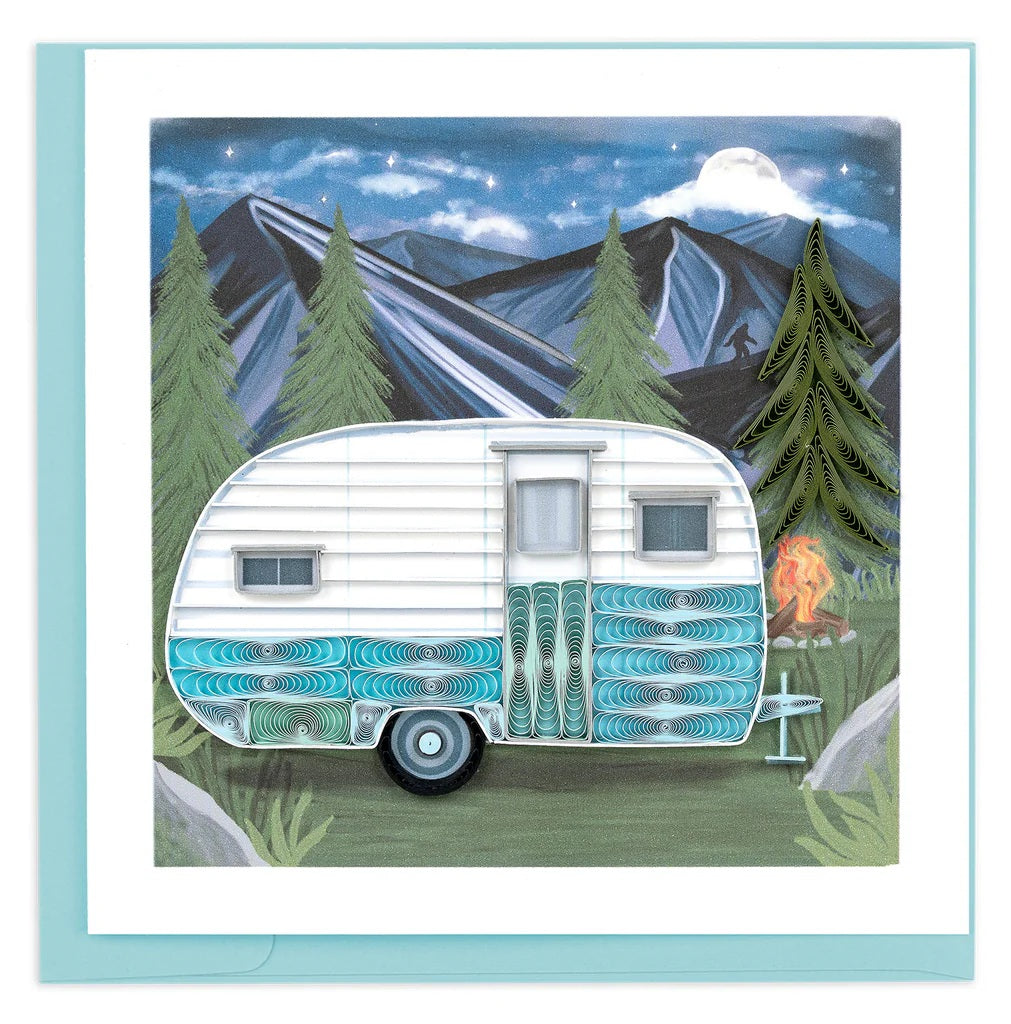Quilled Greeting Card: Camper New 1512