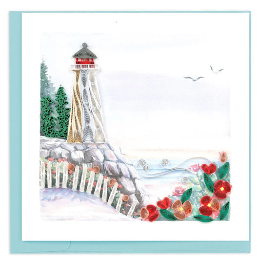 Quilled Greeting Card: Lighthouse Cliff New 2026