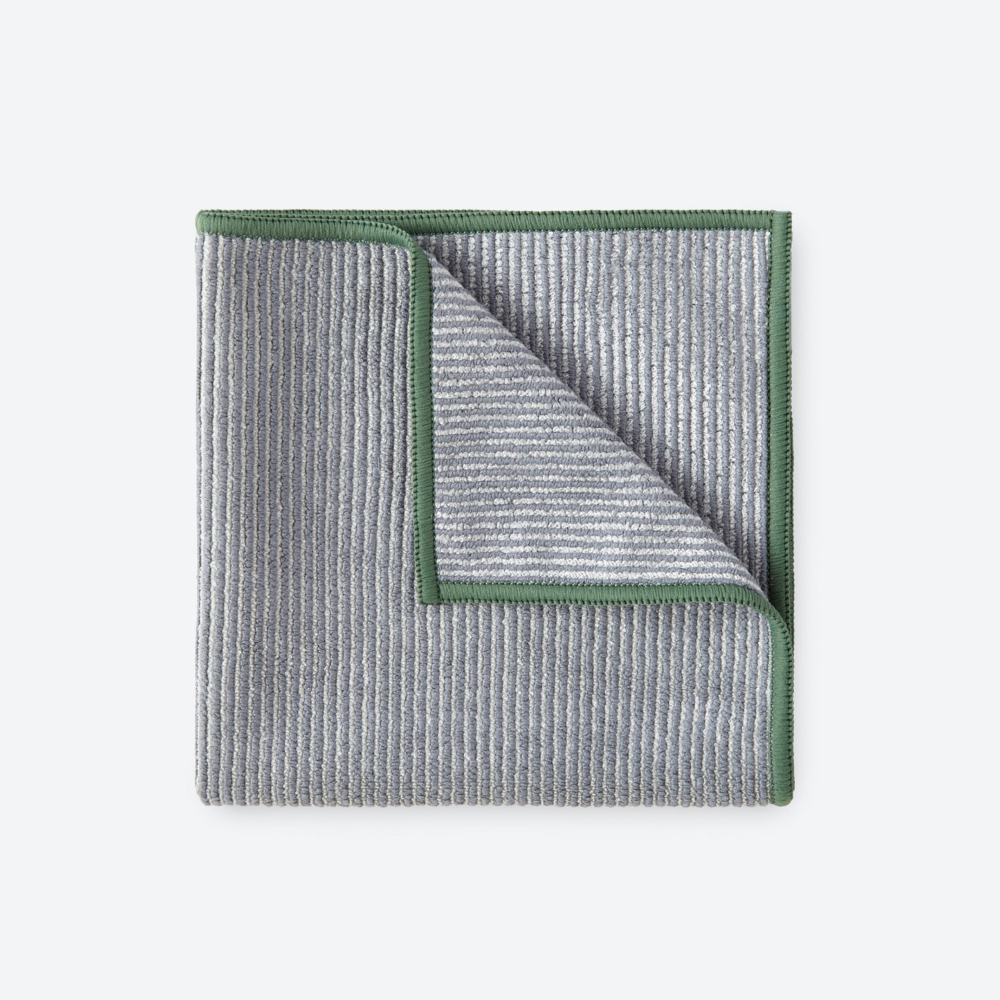 Norwex Bamboo Multipurpose Cloth - graphite with forest trim folded