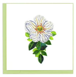 Quilled Cherokee Rose Greeting Card Retired