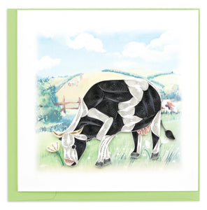 Quilled Dairy Cow Greeting Card 2022