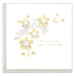 Quilled Floral Wedding Card Retired