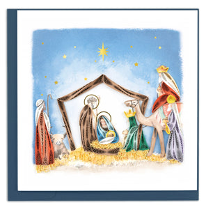 Quilled Nativity Scene Christmas Card (New 2023)