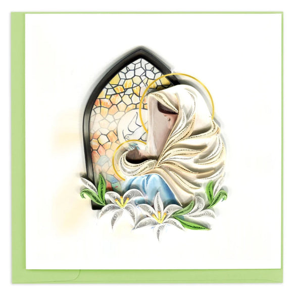 Quilled Mary & Baby Jesus Greeting Card RETIRED