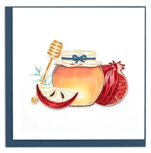 Quilled Rosh Hashanah Greeting Card