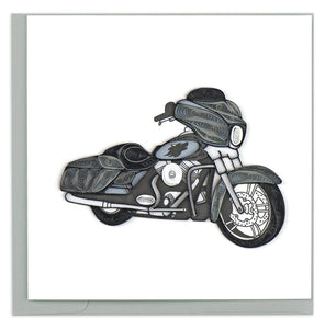 Quilled Motorcycle Greeting Card Retired