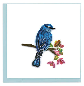 Quilled Mountain Bluebird Greeting Card Retired