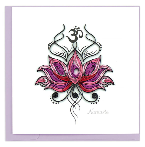 Quilled Namaste Greeting Card Retired