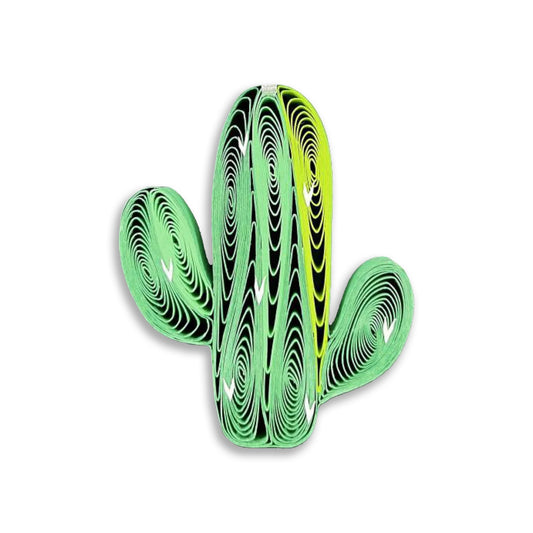 2D Quilled Cactus Ornament