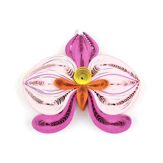 2D Quilled Orchid Ornament