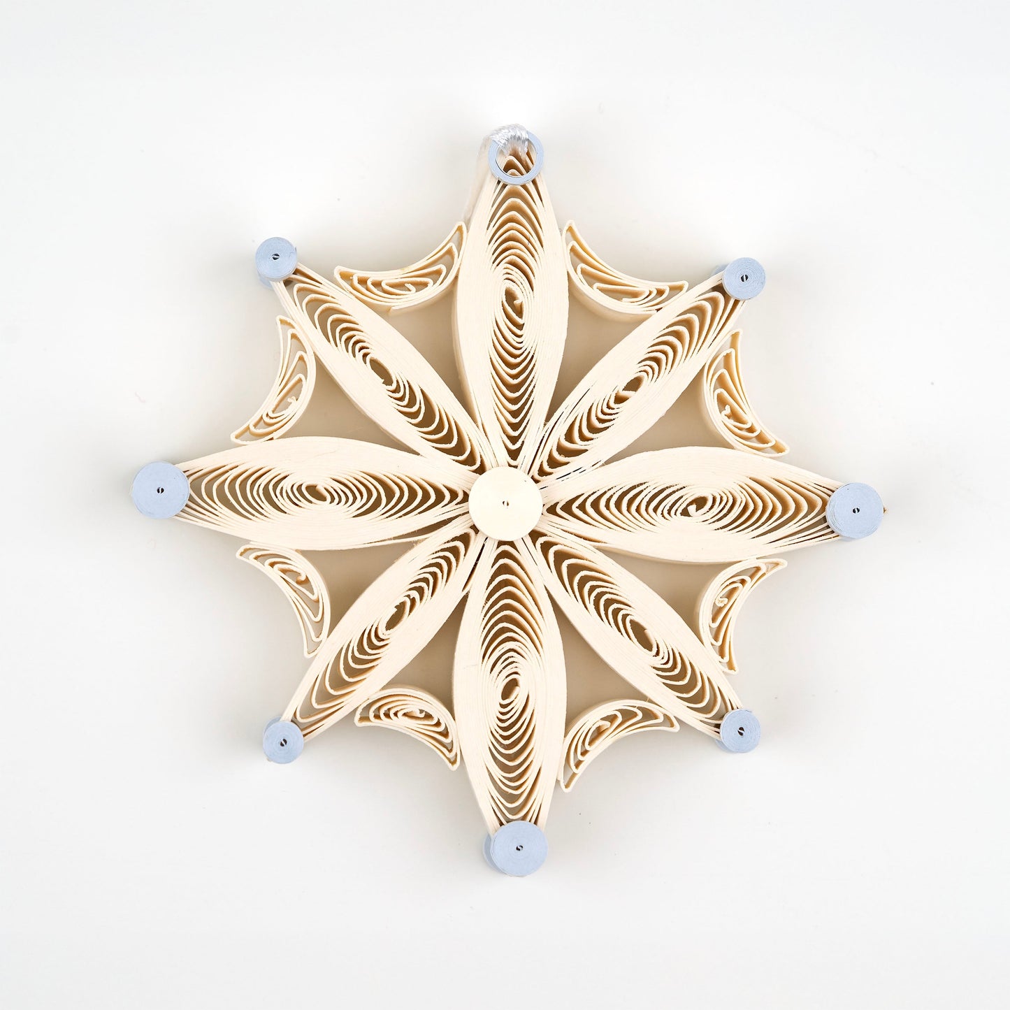 2D Quilled Snowflake Ornament