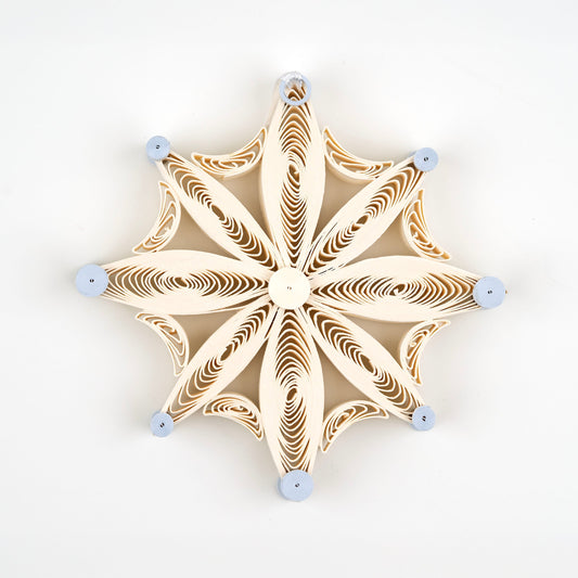 2D Quilled Snowflake Ornament