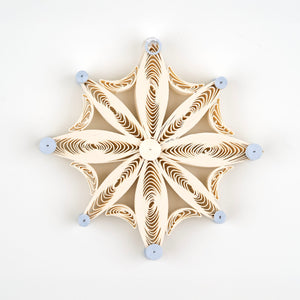 Quilled Snowflake 2D Ornament