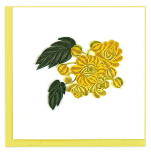 Quilled Oregon Grape Flower Greeting Card Retired