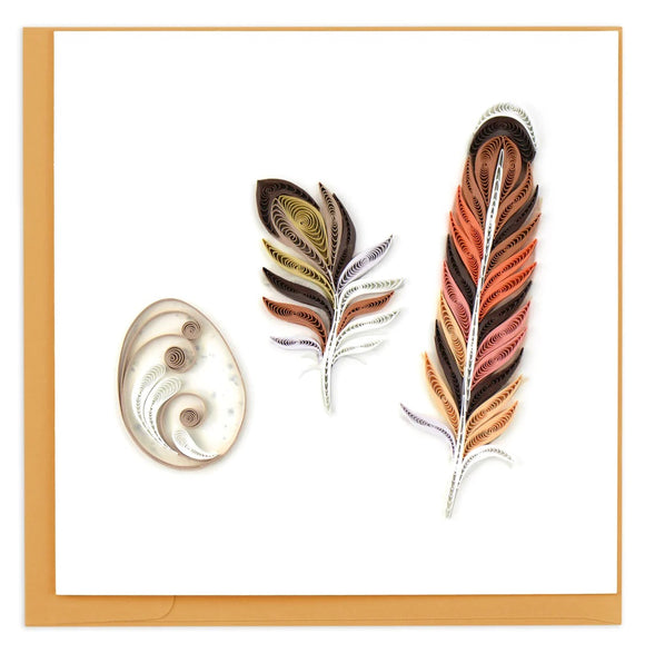 Quilled Story of a Feather Greeting Card Retired