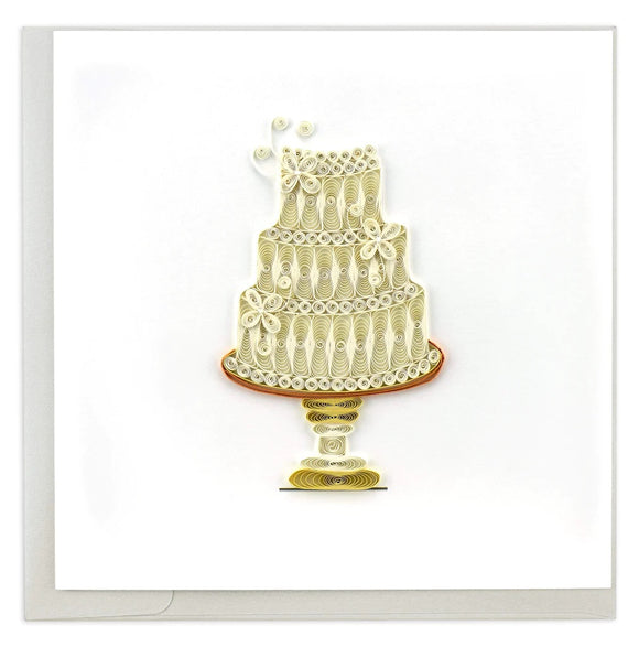 Quilled Wedding Cake Greeting Card Retired