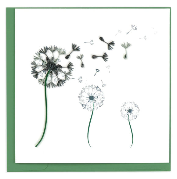 Quilled Dandelion Greeting Card Retired