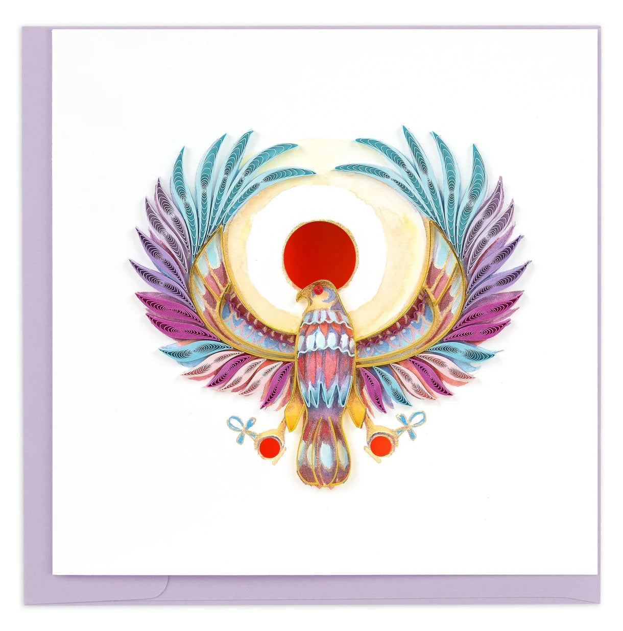 Quilled Egyptian Phoenix Greeting Card NEW 2026