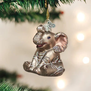 Old World Little Elephant Ornament
