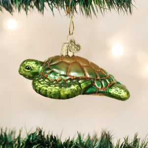 Old World Green Sea Turtle Ornament