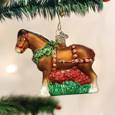 Old World Holiday Clydesdale Ornament