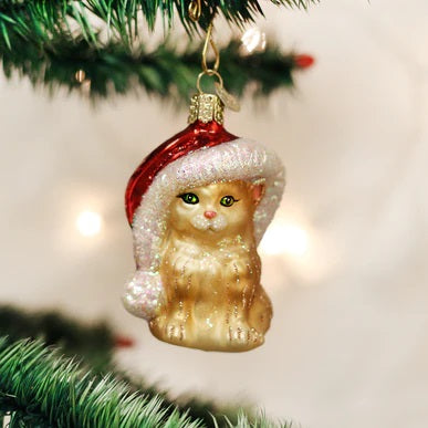 Old World Santa's Kitten Ornament