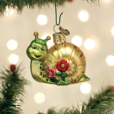 Old World Smiley Snail Ornament