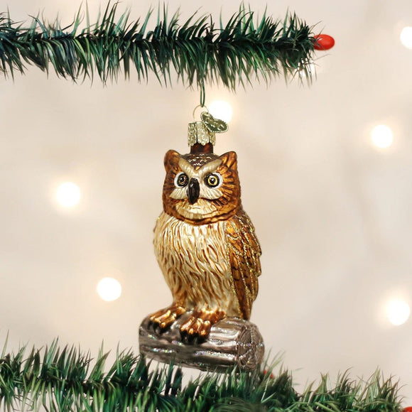 Old World Wise Old Owl Ornament