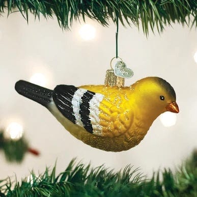 Old World Hanging American Goldfinch Ornament