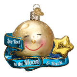 Old World Love You To The Moon & Back Ornament