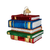 Old World Stack Of Books Ornament