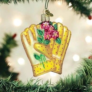 Old World Gardening Gloves Ornament