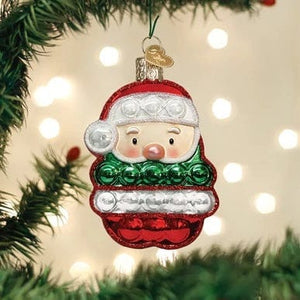 Old World Santa Popper Ornament