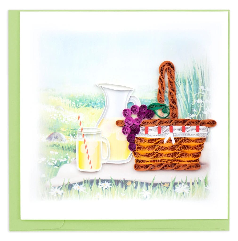 Quilled Picnic Greeting Card